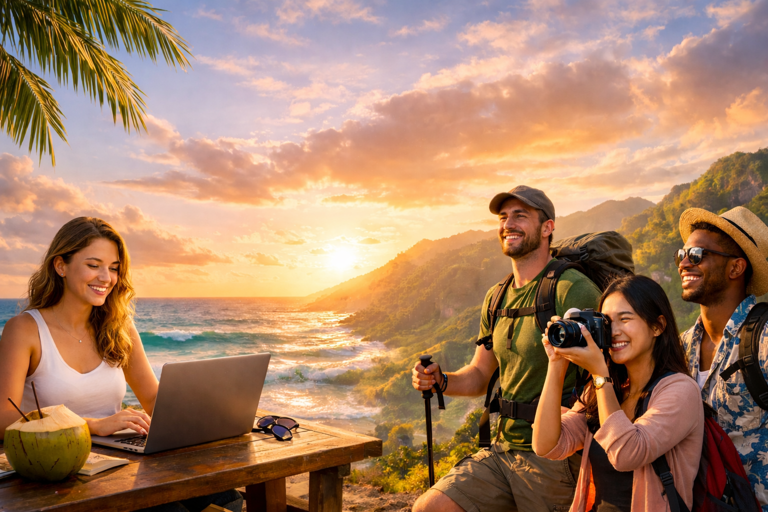 Escena de Genki para nómadas digitales